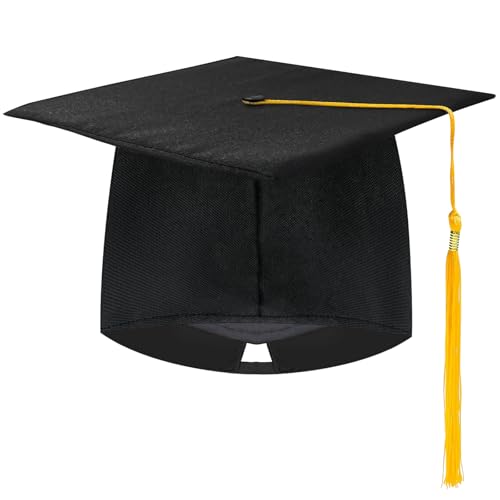 Hkyiowdp 2025 Verbesserter Doktorhut mit Quasten, Schwarz Abschluss Hut, Bachelor Hut für die Abschlussfeier, Absolventenhut für Masterstudenten, Doktoranden und Bachelorstudenten,Klassischer Stil Hkyiowdp 2025 Verbesserter Doktorhut mit Quasten, Schwarz Abschluss Hut, Bachelor Hut für die Abschlussfeier, Absolventenhut für Masterstudenten, Doktoranden und Bachelorstudenten,Klassischer Stil von Hkyiowdp