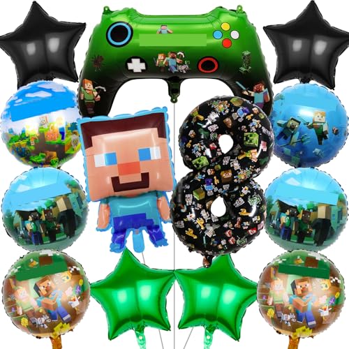 Hkyiowdp Luftballon Geburtstagsdeko 8 Jahre, 13 Stück Folienballon Deko Geburtstag für Mädchen und Jungen Geburtstagsparty, Thema Party Luftballon Hkyiowdp Luftballon Geburtstagsdeko 8 Jahre, 13 Stück Folienballon Deko Geburtstag für Mädchen und Jungen Geburtstagsparty, Thema Party Luftballon von Hkyiowdp