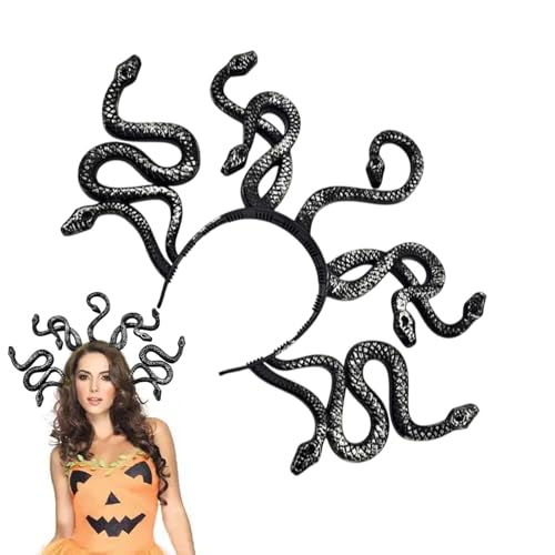 Hlagmix Schlangen-Stirnband-Kostüm, Schlangen-Stirnband für Damen | Maskerade-Kopfschmuck - Schlangen-Stirnband, Kopfschmuck, Halloween, Cosplay, Kostüm, Kopfbedeckung, Zubehör für Partys Hlagmix Schlangen-Stirnband-Kostüm, Schlangen-Stirnband für Damen | Maskerade-Kopfschmuck - Schlangen-Stirnband, Kopfschmuck, Halloween, Cosplay, Kostüm, Kopfbedeckung, Zubehör für Partys von Hlagmix