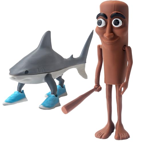 Hlayshing 2 PCS Italian Brainrot Meme Shark Figures,Tung Tung Tung Sahur Figur,Tralalero Tralala Figur,Italian Brainrot Figures,Brainrot Animals Figurines FüR Kinder,Erwachsene Hlayshing 2 PCS Italian Brainrot Meme Shark Figures,Tung Tung Tung Sahur Figur,Tralalero Tralala Figur,Italian Brainrot Figures,Brainrot Animals Figurines FüR Kinder,Erwachsene von Hlayshing