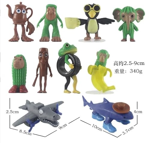 Hlayshing Italienisches Brainrot Actionfiguren-Set, 8 Stück, Tung Tung Tung Sahur-Figuren, Tralalero Tralalala, Spielzeug, Schreibtischdekoration, Tung Tung Tung Sahur Actionfigur, kreative Hlayshing Italienisches Brainrot Actionfiguren-Set, 8 Stück, Tung Tung Tung Sahur-Figuren, Tralalero Tralalala, Spielzeug, Schreibtischdekoration, Tung Tung Tung Sahur Actionfigur, kreative von Hlayshing