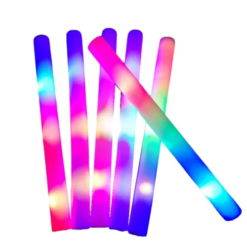 Hlennotor Mehrfarbige LED-Schaumstoffst?be - Glitzernde Leuchtst?be, Partyzubeh?r f¨¹r Kinder, Leuchtst?be, Karneval, Geburtstag, Hochzeit von Hlennotor