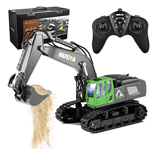 Hlieeosfcn Ferngesteuerter Bagger, 1:18 RC Bagger, 2.4 GHz kabelloser Ladebagger mit Zwei Akkus 11 Kanäle geeignet für 3 4 5 6 Jahre alte Kinder, Geburtstagsgeschenk Hlieeosfcn Ferngesteuerter Bagger, 1:18 RC Bagger, 2.4 GHz kabelloser Ladebagger mit Zwei Akkus 11 Kanäle geeignet für 3 4 5 6 Jahre alte Kinder, Geburtstagsgeschenk von Hlieeosfcn