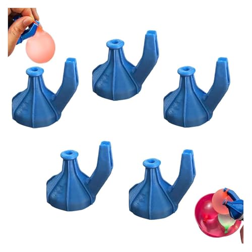 2-in-1-Wasserballon-Füllabdeckung, einfaches Befüllen von Wasserballons, selbstdichtendes Wasserballon-Werkzeug, Wasserballon-Inflator, tragbare Wasserballonpumpe für Kinder, Wasserschlachten (Blau 5) 2-in-1-Wasserballon-Füllabdeckung, einfaches Befüllen von Wasserballons, selbstdichtendes Wasserballon-Werkzeug, Wasserballon-Inflator, tragbare Wasserballonpumpe für Kinder, Wasserschlachten (Blau 5) von Hliloy
