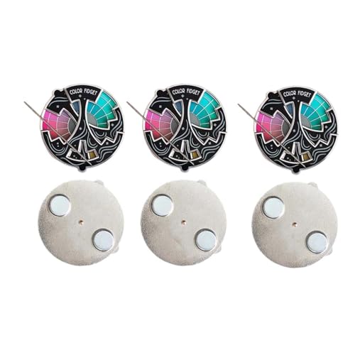 Farbiges Fidget-Rad, farbige Fidget-Emaille-Pin, Farbräder für den Künstler, 20 Farben, Rad-Spinner, schnelle Identifizierung tonaler Beziehungen, 3-in-1-Pin, Schlüsselanhänger und Farbiges Fidget-Rad, farbige Fidget-Emaille-Pin, Farbräder für den Künstler, 20 Farben, Rad-Spinner, schnelle Identifizierung tonaler Beziehungen, 3-in-1-Pin, Schlüsselanhänger und von Hliloy