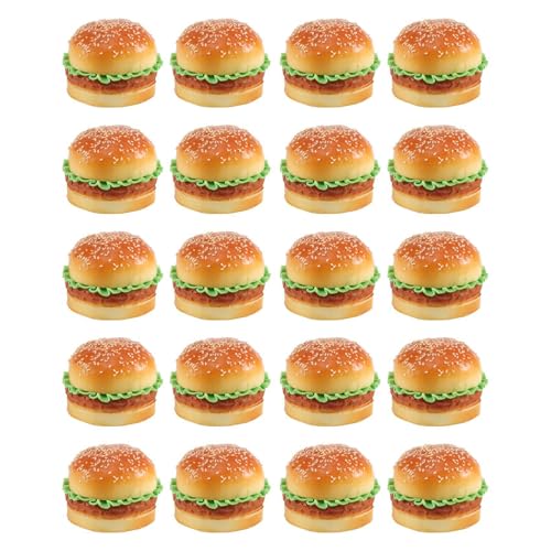 Hlxnyami 20 Stueck Realistische Hamburger Simulation Gefaelschte Hamburger Baeckerei Display Kinder Lebensmittel Brot Spielzeug Dekoration Fotografie Requisiten Nicht Inbegriffen die Platte Hlxnyami 20 Stueck Realistische Hamburger Simulation Gefaelschte Hamburger Baeckerei Display Kinder Lebensmittel Brot Spielzeug Dekoration Fotografie Requisiten Nicht Inbegriffen die Platte von Hlxnyami