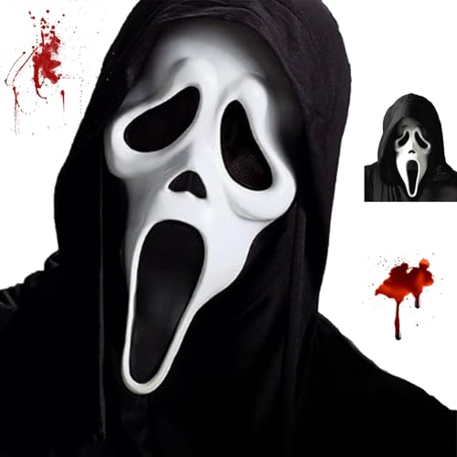Hmdylyh Halloween Gruselige Masken,Cosplay Realistische Requisiten,Schrei Maske,Scream Maske für Kinder Erwachsene, Halloween Party Bar Maskerade Gruselmaske Hmdylyh Halloween Gruselige Masken,Cosplay Realistische Requisiten,Schrei Maske,Scream Maske für Kinder Erwachsene, Halloween Party Bar Maskerade Gruselmaske von Hmdylyh