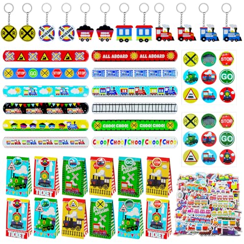Hmfmdy Zug kindergeburtstag Party Mitgebsel, 86 Stück Zug Party Geschenke, Racing Car Party Mitgebsel, Party-Geschenk-Spielzeug, Party Give Aways Für Jungen Mädche, Party deko geburtstag von Hmfmdy
