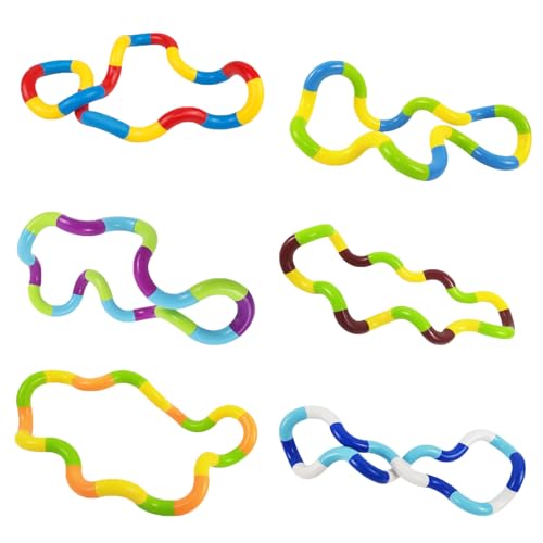 HoAhaMay 6 Stück Stress reduzieren Twister Spielzeug, Hand Wrap Spielzeug, abnehmbare Spleißen still, hilft Stress und Angst zu reduzieren, Autismus, geeignet für Erwachsene und Kinder HoAhaMay 6 Stück Stress reduzieren Twister Spielzeug, Hand Wrap Spielzeug, abnehmbare Spleißen still, hilft Stress und Angst zu reduzieren, Autismus, geeignet für Erwachsene und Kinder von HoAhaMay
