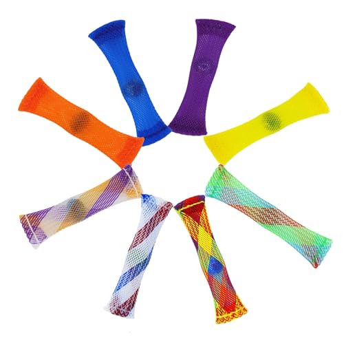 HoAhaMay 8pcsSatz gemischter Farbe gewebter Maschenrohr, ausgestattet mit Marmorspielzeug, sensorischen Spielzeugen und Mesh Fingerspitzenspielzeug, um Angst/Stress/Autismus bei Erwachsenen zu lindern HoAhaMay 8pcsSatz gemischter Farbe gewebter Maschenrohr, ausgestattet mit Marmorspielzeug, sensorischen Spielzeugen und Mesh Fingerspitzenspielzeug, um Angst/Stress/Autismus bei Erwachsenen zu lindern von HoAhaMay
