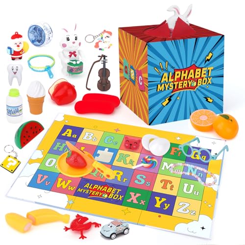 Hoarosall Alphabet-Rätselbox für Kinder, 26 Stück, Buchstaben, Sortierung, passende Spielaktivitäten, Briefgeschenk für Kinder ab 3 Jahren von Hoarosall