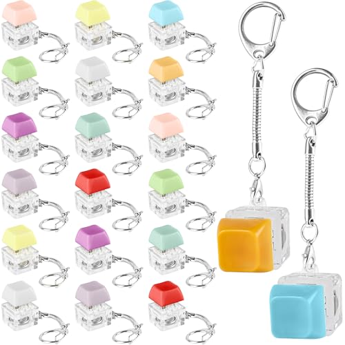 Hoarost Mini-Tastatur-Schlüsselanhänger mit LED-Licht, Finger-Tastatur, Klicker, Spielzeug für Erwachsene, Geschenke, Verweilzeit, Partyzubehör, 10 Farben, 20 Stück Hoarost Mini-Tastatur-Schlüsselanhänger mit LED-Licht, Finger-Tastatur, Klicker, Spielzeug für Erwachsene, Geschenke, Verweilzeit, Partyzubehör, 10 Farben, 20 Stück von Hoarost