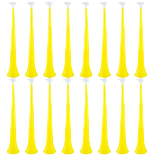 Hoarost Vuvuzela-Hupen, zusammenklappbar, Kunststoff, 61 cm, für Sportveranstaltungen, Abschlussfeiern, Sportspiele, Partygeschenke, Gelb, 16 Stück Hoarost Vuvuzela-Hupen, zusammenklappbar, Kunststoff, 61 cm, für Sportveranstaltungen, Abschlussfeiern, Sportspiele, Partygeschenke, Gelb, 16 Stück von Hoarost