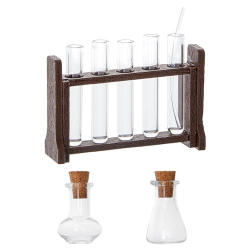 Hobbspring Mini Reagenzglas Aus Glas Mikro Landschaftsornamente Reagenzglas Experiment Ornament Miniatur Glasröhrchen Winziges Reagenzglasgestell Aus Holz Für Dekor Hobbspring Mini Reagenzglas Aus Glas Mikro Landschaftsornamente Reagenzglas Experiment Ornament Miniatur Glasröhrchen Winziges Reagenzglasgestell Aus Holz Für Dekor von Hobbspring