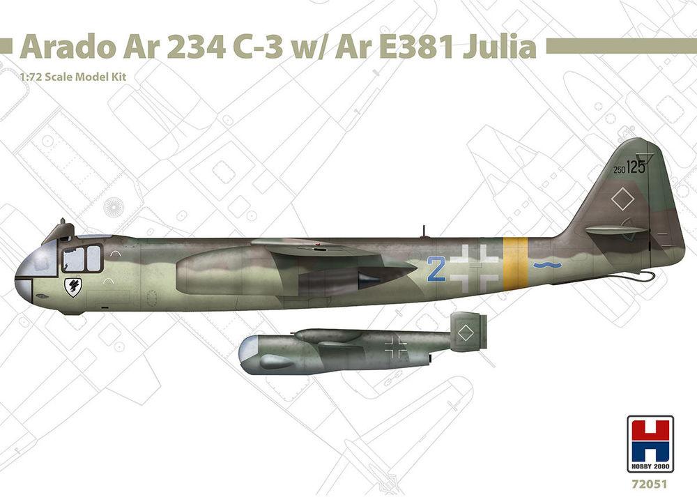 Arado Ar 234 C-3 w/ Ar E381 Julia Arado Ar 234 C-3 w/ Ar E381 Julia von Hobby 2000