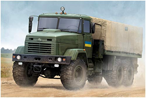 Hobby Boss 085512 Ukraine KrAZ-6322 Soldat Fracht-LKW Soldier Modellbausatz, verschieden, M von Hobby Boss