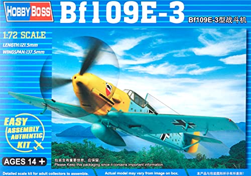 Hobby Boss 80253 Modellbausatz Bf109E-3 Fighter, Weiß Hobby Boss 80253 Modellbausatz Bf109E-3 Fighter, Weiß von Hobby Boss