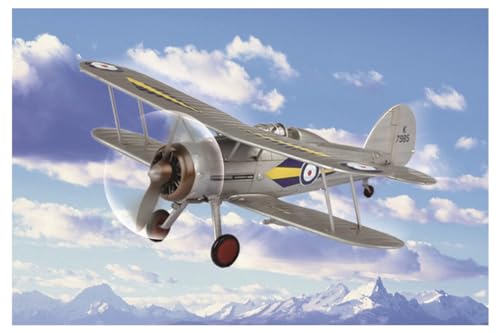 Hobby Boss 80289 Modellbausatz RAF Gladiator, 1:72, Grau von Hobby Boss