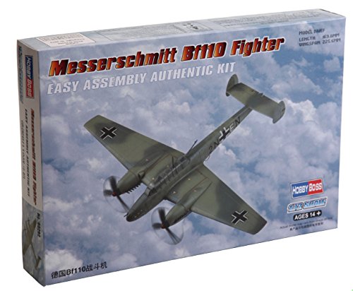 Hobby Boss 80292 Modellbausatz Messerschmitt Bf110 Fighter, Grau Hobby Boss 80292 Modellbausatz Messerschmitt Bf110 Fighter, Grau von Hobby Boss