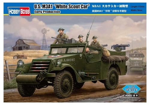 Hobby Boss 82451 Modellbausatz M3A1 Scout Car 'White' Early Version von Hobby Boss