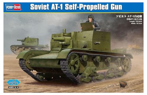 Hobby Boss 82499 Modellbausatz Soviet AT-1 Self-Propelled Gun von Hobby Boss