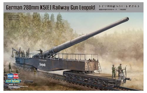 Hobby Boss 82903 Modellbausatz German 280mm K5(E) Railway Gun Leopold von Hobby Boss