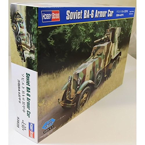 Hobby Boss 83839 (-) Plastikmodellbausatz Sowjetischer BA-6 Armor Car, 1:35 Scale von Hobby Boss