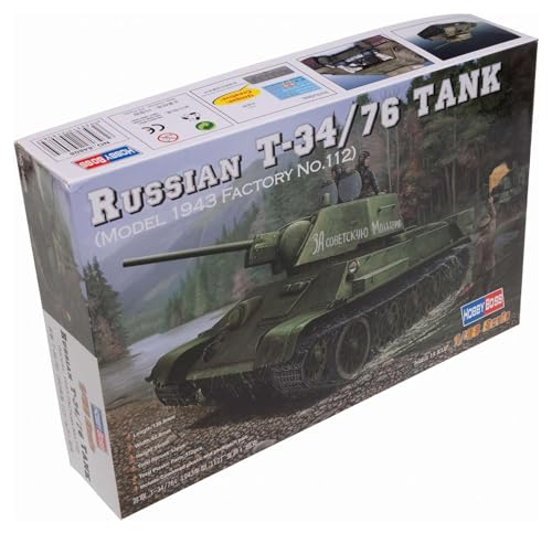 Hobby Boss 84808 Modellbausatz Russian T-34/76 (1943 No.112)Tank von Hobby Boss