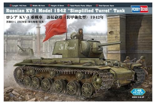 Hobby Boss 84812 Modellbausatz Russian KV-1 1942 Simplified Turret tank Hobby Boss 84812 Modellbausatz Russian KV-1 1942 Simplified Turret tank von Hobby Boss