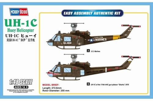 Hobby Boss 85803 Modellbausatz UH-1C Huey Helicopter von Hobby Boss