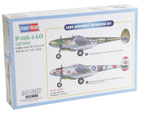 Hobby Boss 85805 Modellbausatz P-38L-5-LO Lightning, Grau Hobby Boss 85805 Modellbausatz P-38L-5-LO Lightning, Grau von Hobby Boss