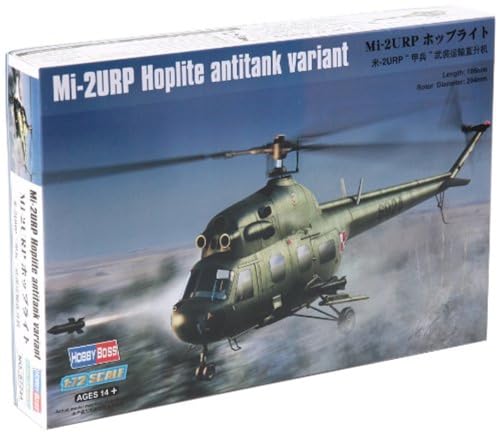 Hobby Boss 87244 Modellbausatz Mil mi-2URP Hoplite antitank variant, Grau von Hobby Boss