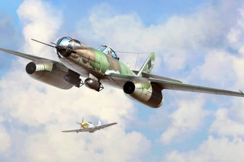 Hobby Boss 080377 1/48 Me 262 A-2a/U2 Messerschmitt Modellbausatz, verschieden, 1:48 Scale von Hobby Boss