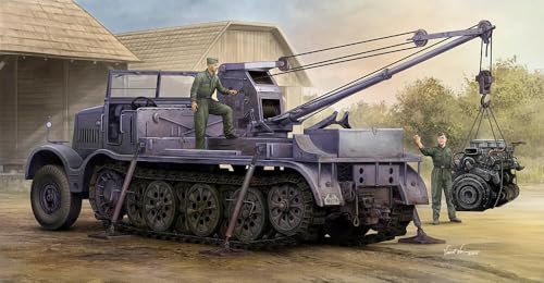 Trumpeter 759576-1/35 Schwerer Zugkraftwagen 18 t mit 6 t Billstein-Kran - Maßstab 1:35 von Hobby Boss
