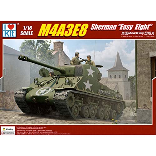 Trumpeter I Love Kit 61615 - M4A3E8 Sherman Easy Eight - Skala 1/16 - Montagebox aus Kunststoff von Hobby Boss
