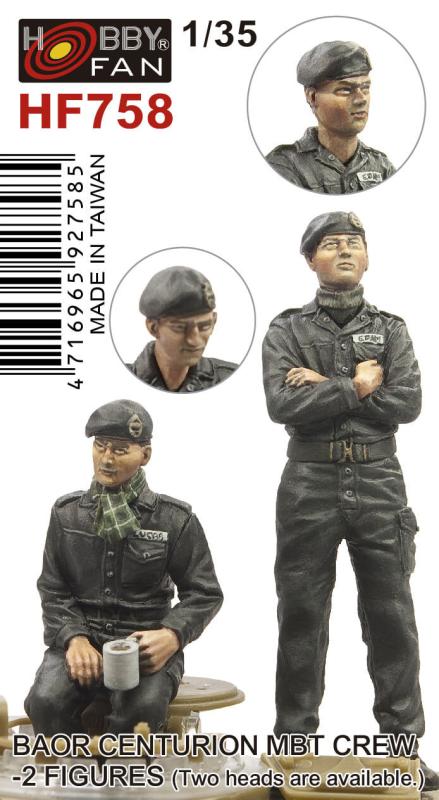 BAOR Centurion MBT Crew-2 figures (Two heads are available) von Hobby Fan