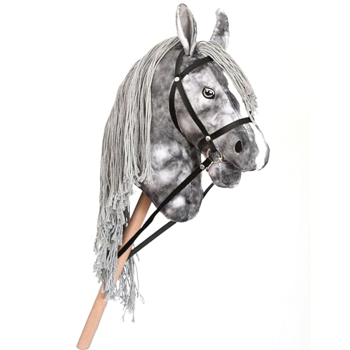Hobby Horse Andalusier Grau dapple für Hobby Horsing für Kinder und Jugendliche von 7 bis 20 Jahren - Pferd Stick + Netz + Zügel Hobby Horse Andalusier Grau dapple für Hobby Horsing für Kinder und Jugendliche von 7 bis 20 Jahren - Pferd Stick + Netz + Zügel von Hobby Horse Land