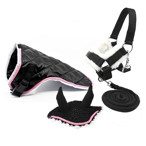 Zubehör-Set für Hobby, Horse und Pferd, schwarz, mit Führstrick + Decke + Mückenschutzmütze Zubehör-Set für Hobby, Horse und Pferd, schwarz, mit Führstrick + Decke + Mückenschutzmütze von Hobby Horse Land