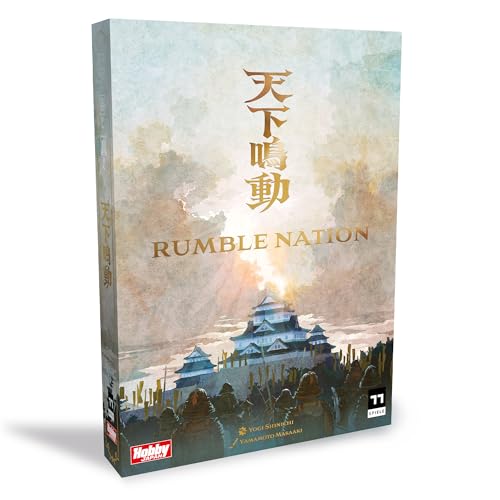 Rumble Nation Brettspiel – Würfelrollen und taktisches Kriegsstrategiespiel in der Sengoku-Ära, Spaß für Familien, Kinder und Erwachsene, ab 10 Jahren, 2–4 Spieler, 30 Minuten Spielzeit, hergestellt von Hobby JAPAN