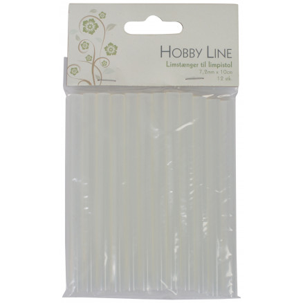 Klebesticks für Heißklebepistole 7,2mm 10cm - 12 Stk von Hobby Line