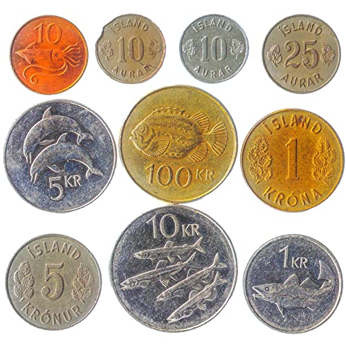 10 Islandmünzen aus Europa | Altes isländisches Sammelgeld | Perfekte Wahl für Ihre Münzbank, Halter und Sammelalbum 10 Islandmünzen aus Europa | Altes isländisches Sammelgeld | Perfekte Wahl für Ihre Münzbank, Halter und Sammelalbum von Hobby of Kings