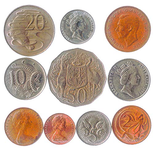 10 Verschiedene Münzen Aus Australien. Seit 1966. Geld Aus Ozeanien. Perfekte Wahl Für Ihre Münzenbank, Münzenhalter Und Münzenalbum 10 Verschiedene Münzen Aus Australien. Seit 1966. Geld Aus Ozeanien. Perfekte Wahl Für Ihre Münzenbank, Münzenhalter Und Münzenalbum von Hobby of Kings