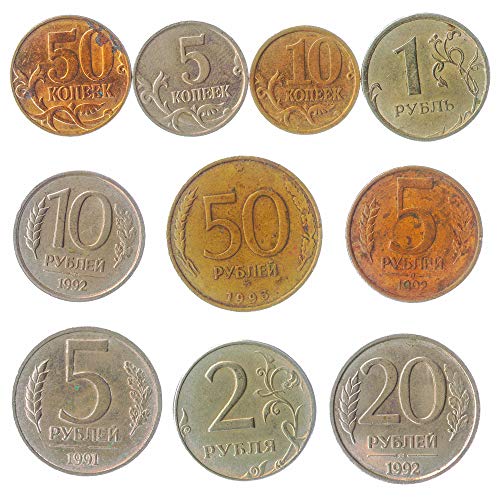 Hobby of Kings 10 Alte Münzen Aus Russland. Sammelbare Münzen: Kopeken Und Rubel. Perfekte Wahl Für Ihre Spardose, Münze Inhaber Und Münzenalbum von Hobby of Kings