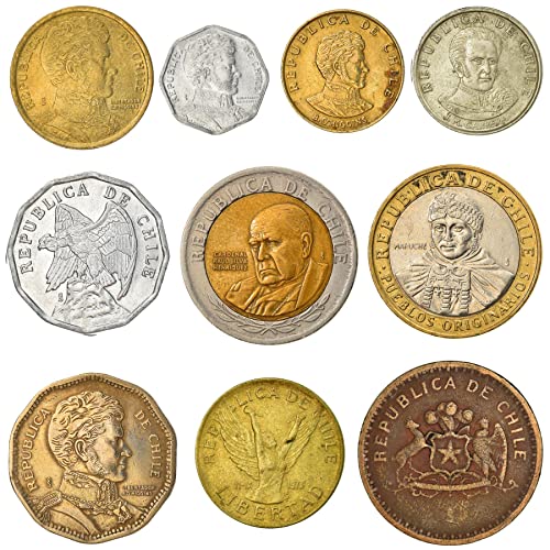 10 chilenische Münzen aus Südamerika | Altes chilenisches Sammelgeld | Perfekte Wahl für Ihre Münzbank, Halter und Sammelalbum 10 chilenische Münzen aus Südamerika | Altes chilenisches Sammelgeld | Perfekte Wahl für Ihre Münzbank, Halter und Sammelalbum von Hobby of Kings