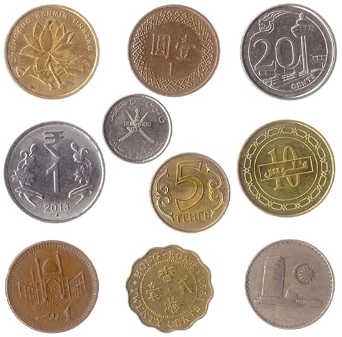 10 verschiedene Münzen aus Asien | Altes asiatisches Sammelgeld | Perfekte Wahl für Ihre Münzbank, Halter und Sammelalbum 10 verschiedene Münzen aus Asien | Altes asiatisches Sammelgeld | Perfekte Wahl für Ihre Münzbank, Halter und Sammelalbum von Hobby of Kings