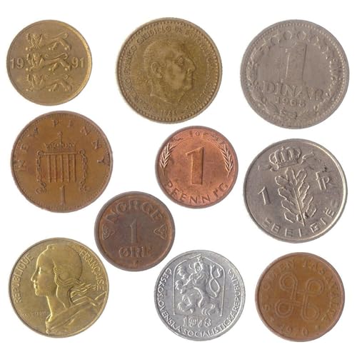 10 verschiedene Münzen aus Europa | Altes europäisches Sammelgeld | Perfekte Wahl für Ihre Münzbank, Halter und Sammelalbum von Hobby of Kings