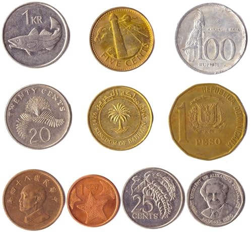 10 verschiedene Münzen von Island Nations | Old Collectible Islander Cash Lot | Perfekte Wahl für Ihre Münzbank, Halter und Sammelalbum 10 verschiedene Münzen von Island Nations | Old Collectible Islander Cash Lot | Perfekte Wahl für Ihre Münzbank, Halter und Sammelalbum von Hobby of Kings