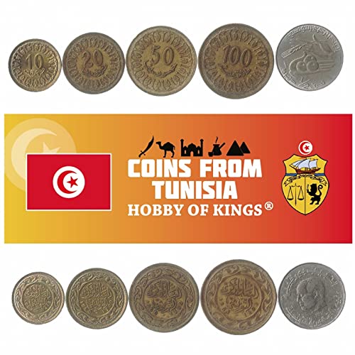 5 Tunesien Münzen aus Afrika | Altes tunesisches Sammelgeld | Perfekte Wahl für Ihre Münzbank, Halter und Sammelalbum 5 Tunesien Münzen aus Afrika | Altes tunesisches Sammelgeld | Perfekte Wahl für Ihre Münzbank, Halter und Sammelalbum von Hobby of Kings