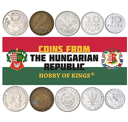 5 Ungarn-Münzen aus Europa | Altes ungarisches Sammelgeld | Perfekte Wahl für Ihre Münzbank, Halter und Sammelalbum von Hobby of Kings