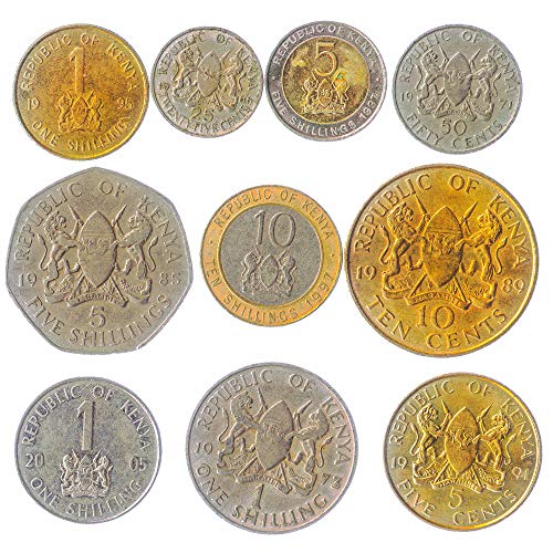 10 OSTAFRIKANISCHE MÜNZEN AUS Kenia ALTE SAMMLBARE MÜNZEN LOS. PERFEKTE Wahl FÜR IHRE MÜNZENBANK, MÜNZENHALTER UND MÜNZENALBUM von Hobby of Kings